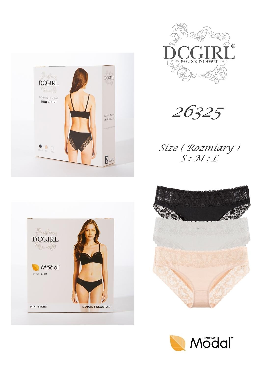 Figi DC Girl 26325 A2 Pudełko S-L