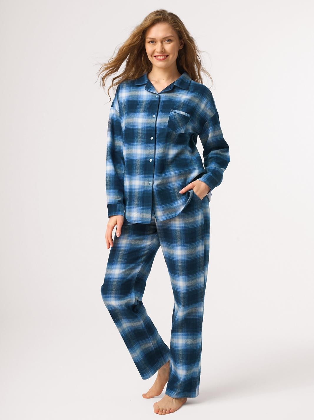 Piżama Key LNS 465 B26 dł/r S-XL rozpinana