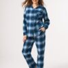 Piżama Key LNS 465 B26 dł/r 2XL-3XL rozpinana
