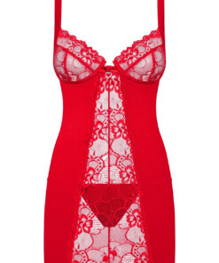 Koszula Obsessive Heartina Chemise S-2XL - obrazek 3