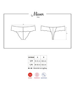 Stringi Obsessive Miamor S-XL - obrazek 8