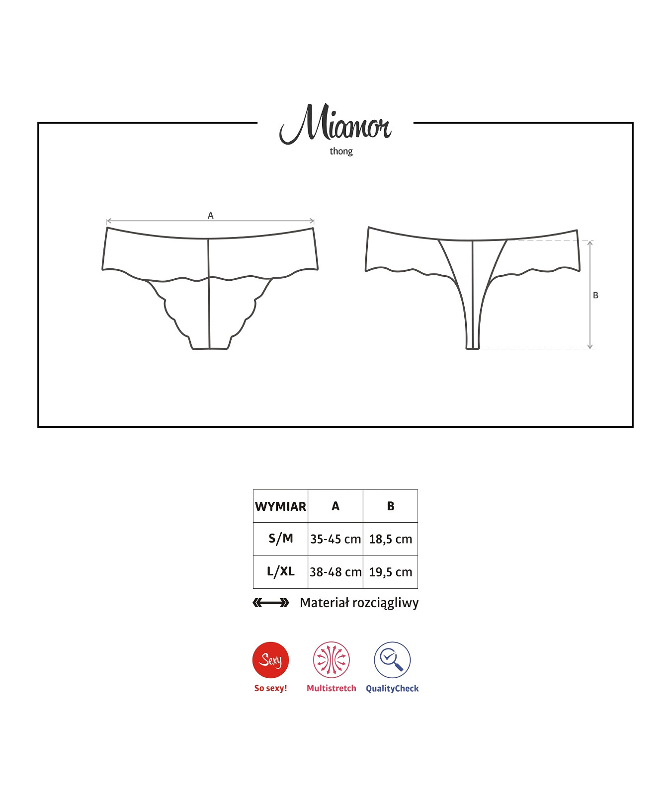 Stringi Obsessive Miamor S-XL - obrazek 8