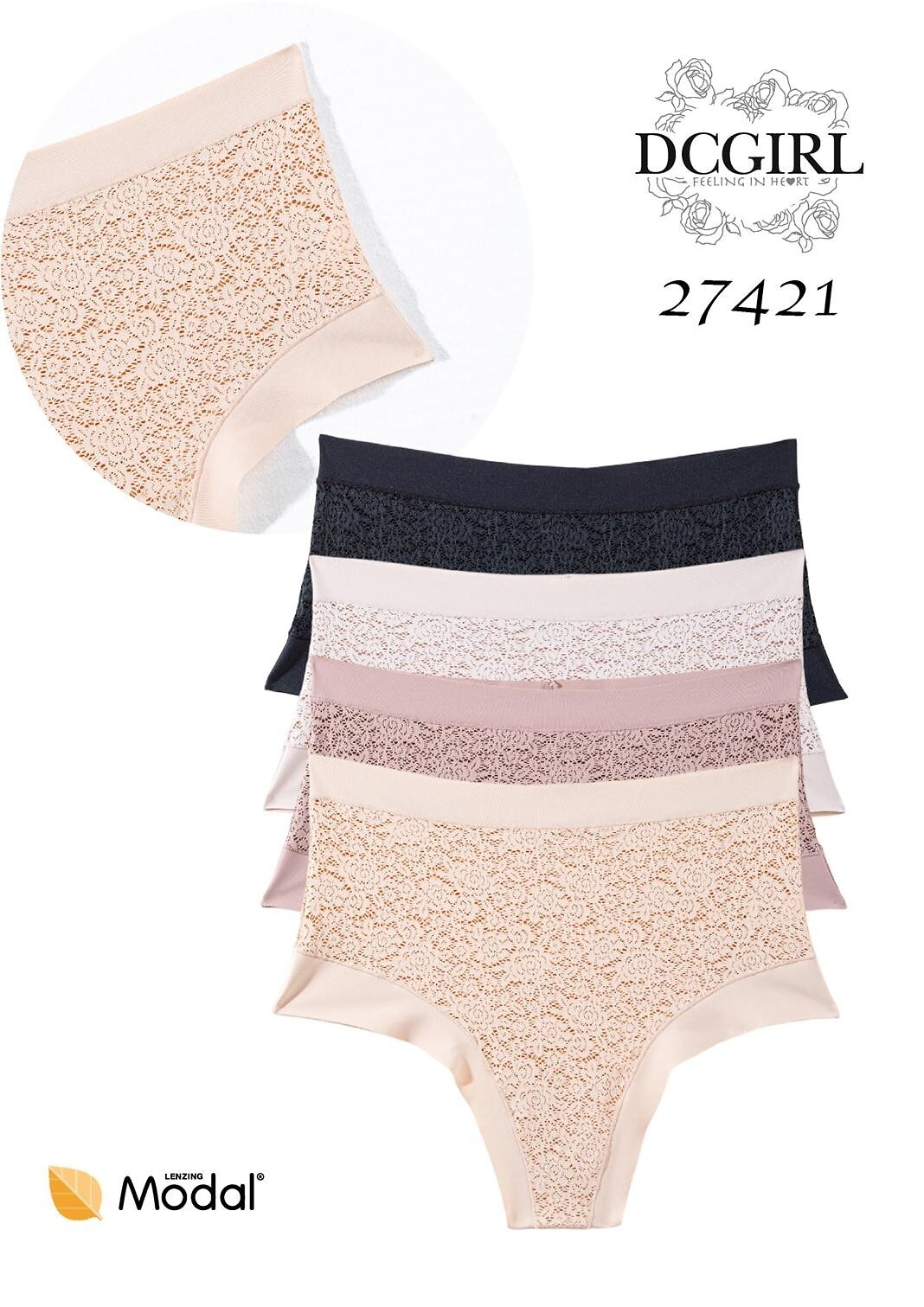 Figi DC Girl 27421 A12 Brazyliany S-L - obrazek 2