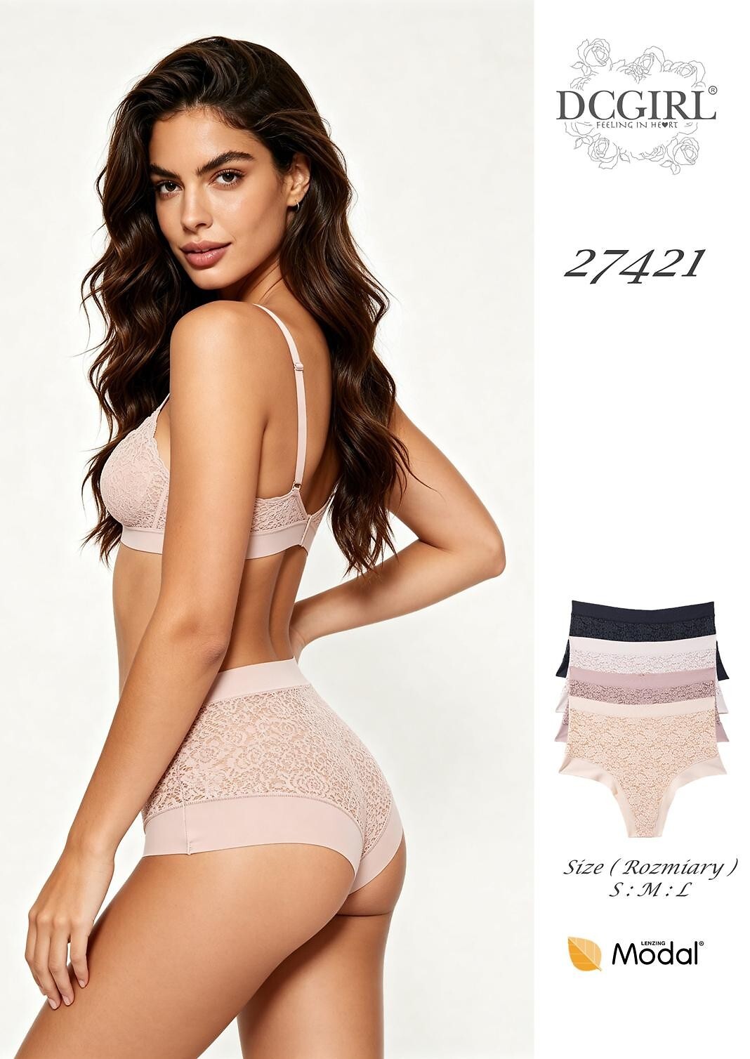 Figi DC Girl 27421 A12 Brazyliany S-L - obrazek 4