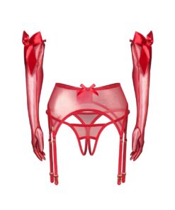 Alternative view of Komplet Obsessive Gifty Red 3-PCS S-XL
