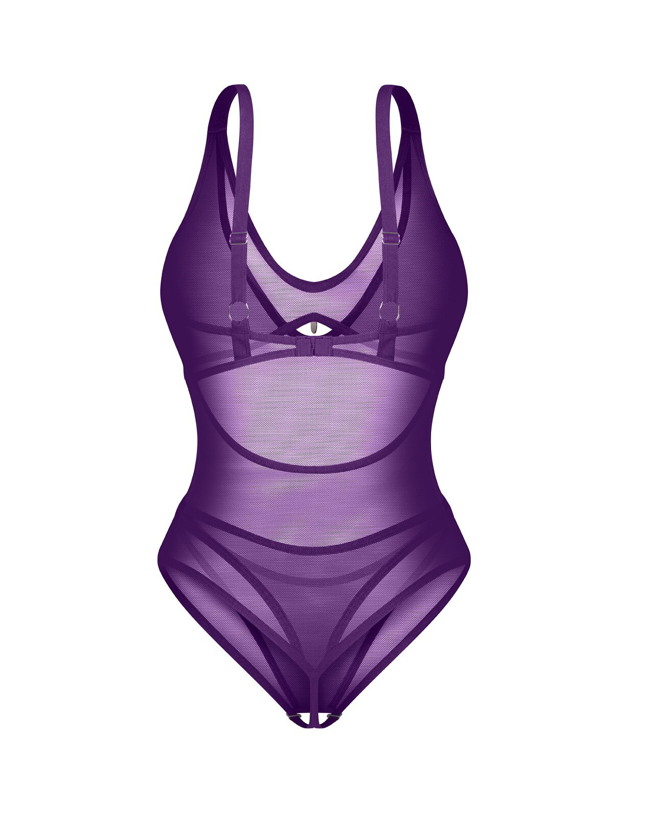 Body Obsessive Vibres Crotchless Teddy S-3XL - obrazek 4
